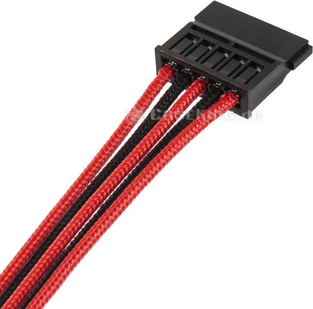 BitFenix Alchemy 2.0 BQT-SP11-Series Kabel Kit für Netzteile, schwarz/rot