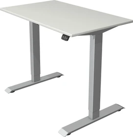 Kerkmann Move 1 elektrisch höhenverstellbarer Sitz-Steh-Schreibtisch 100x60cm grau/silber