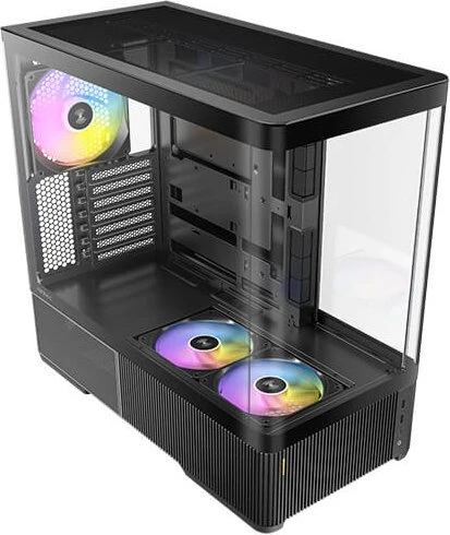 Antec C6 Curve Black, Glasfenster
