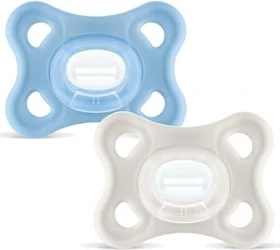 MAM Comfort Schnuller, 2-6M, Silikon, blau/grün, 2 Stück