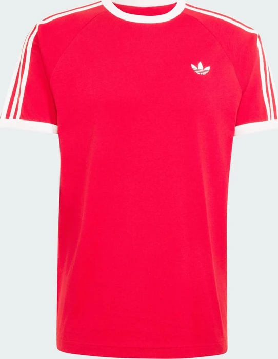 adidas 3-Streifen T-Shirt kurzarm team victory red/white (Herren)
