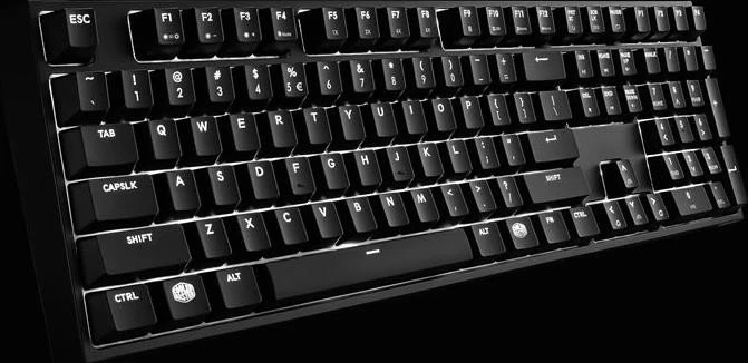 Cooler Master MasterKeys Pro L, LEDs weiß, White, MX RED, USB, DE