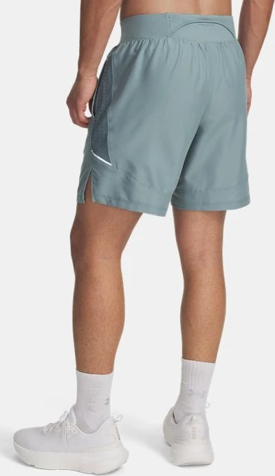 Under Armour Launch Elite 2-in-1 Hose kurz serpentine/jasper blue/reflective (Herren)