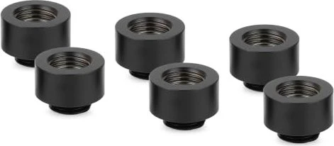 Thermal Grizzly DeltaMate Extender MF10, Verlängerung, G1/4", schwarz, 6er-Pack