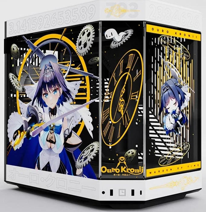 Hyte Y60 Ouro Kronii Limited Edition, Glasfenster