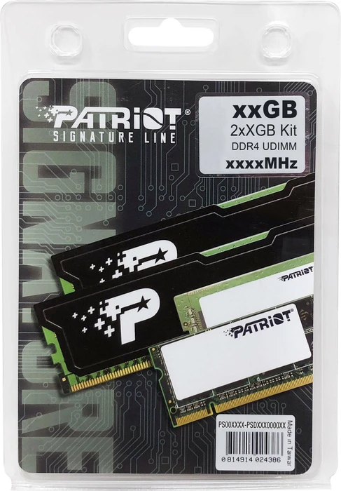 Patriot Signature Line UDIMM 16GB Kit, DDR4-3200, CL22-22-22-52, 1R
