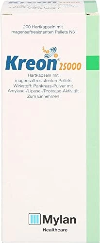 Kreon 25.000 magensaftresistente Kapseln, 200 Stück