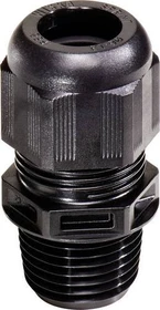 Wiska NSKV 3/8 LT BK Kabelverschraubung LowTemp, Kunststoff, NPT 3/8", RAL 9005