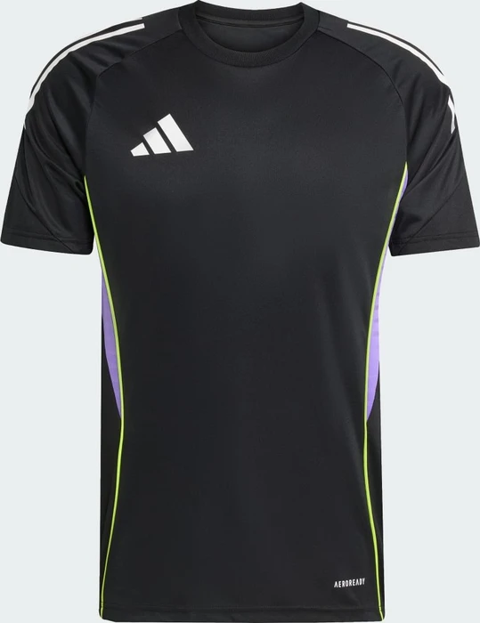 adidas Tiro 25 Competition Funktionsshirt kurzarm black/purple rush (Herren)