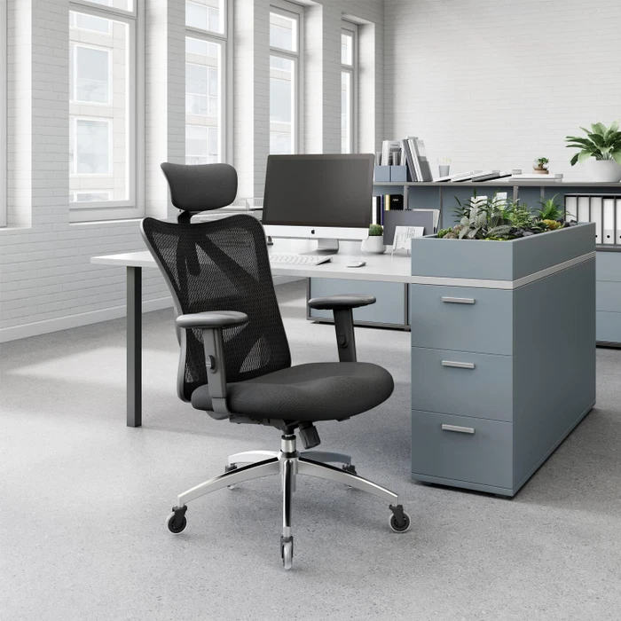 Sihoo M18 Classic Office Bürostuhl mit Rollen-Upgrade (Skate-Rollen), schwarz