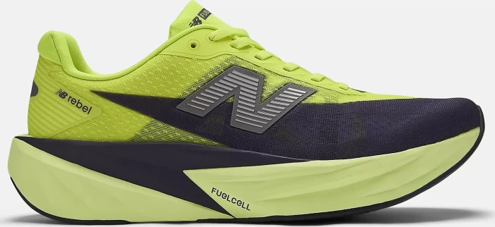 New Balance FuelCell Rebel v5 alkaline green/boysenberry/dark silver metallic (Herren)