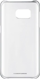 Samsung Clear Cover für Galaxy S7 silber