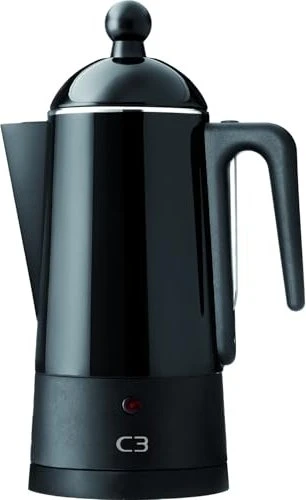 C3 Design Perkolator 10 Tassen Elektrischer Espressokocher