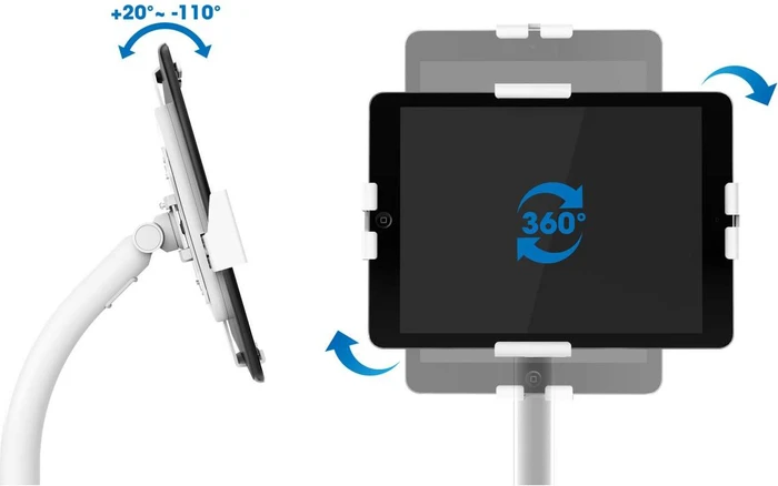 Manhattan Anti-Theft Desktop Kiosk Stand, Tablet-Stand 7.9-11"