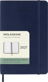 Moleskine Wochen-Notizkalender 1 Woche/1 Seite 2027, A6, Softcover, blau