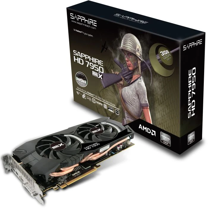 Sapphire Radeon HD 7950 OC 950M, 3GB GDDR5, DVI, HDMI, 2x mDP, full retail