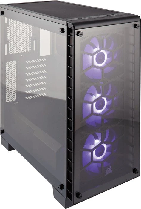 Corsair Crystal Series 460X RGB schwarz, Glasfenster