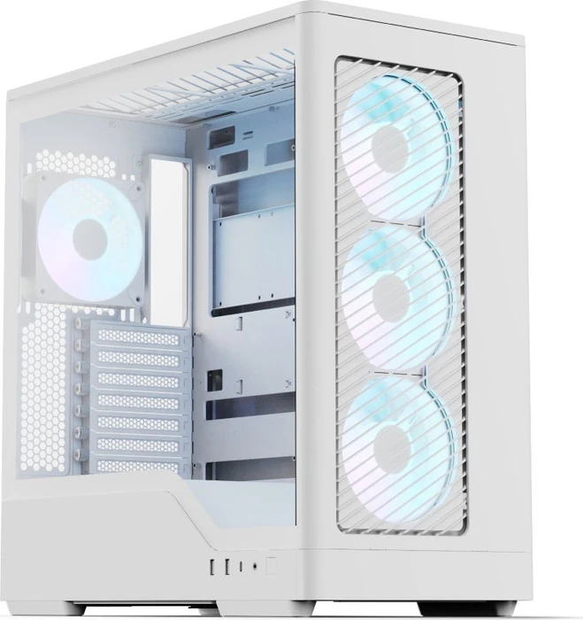 AeroCool D520A White, Glasfenster