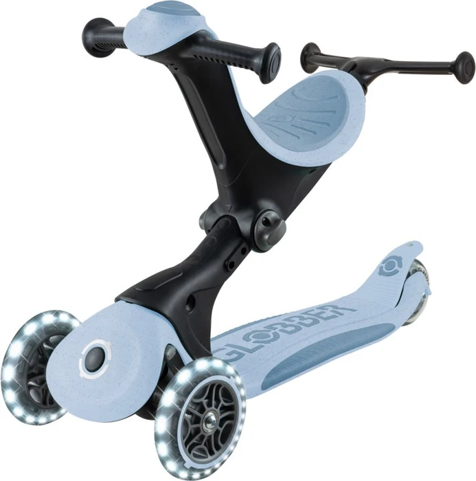 Globber Go Up Deluxe Lights Ecologic 360° Kickboard blueberry