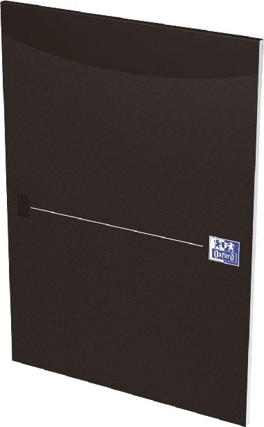 Oxford Office Essentials Briefblock, A4, Lineatur 21, schwarz, 50 Blatt