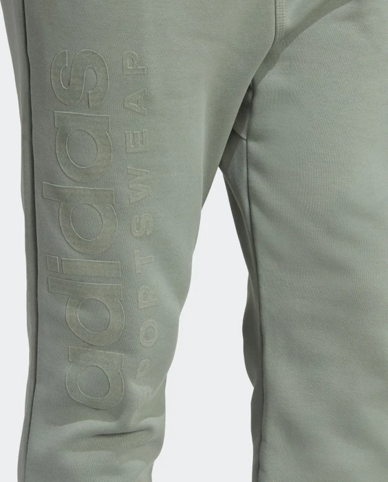 adidas Lounge Fleece Trainingshose lang silver green (Herren)