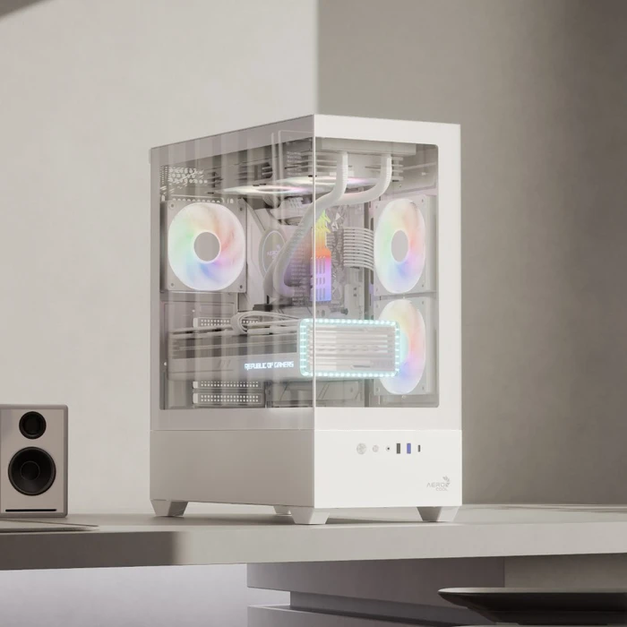 AeroCool P500D Black, Glasfenster