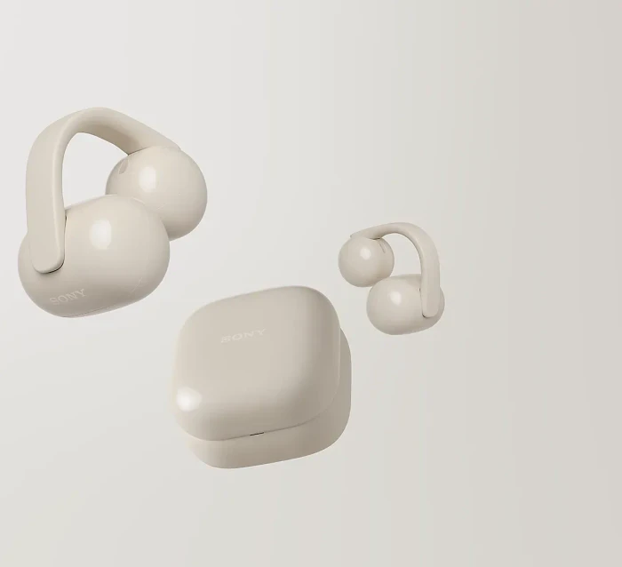 Sony LinkBuds Clip Truly Wireless Earbuds (Greige)