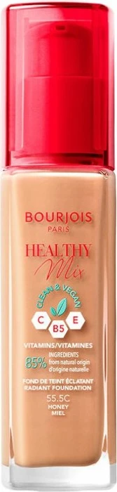 Bourjois Healthy Mix Clean & Vegan Radiant Foundation 55.5C honey, 30ml