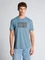 Tom Tailor Basic mit Logo-Print T-Shirt kurzarm steel blue (Herren) Vorschaubild