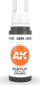 AK-Interactive 3rd Gen Acrylic Colors Acrylic Modelling Colors dark sea blue, 17ml