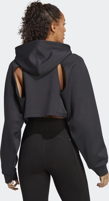 adidas HIIT Aeroready Crop Training Hoodie schwarz (Damen)