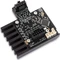 Aqua Computer AMPINEL 12V-2x6, Aktives Power-Management für Grafikkarten, Adapter zur Überwachung von Temperatur/Leistung, 180°, Sense-Pins an der Unterseite Vorschaubild