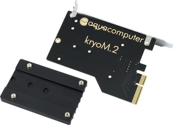 Aqua Computer kryoM.2 PCIe 3.0/4.0 x4 Adapter mit Passivkühler