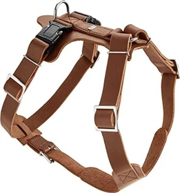 Hunter Aalborg Hundegeschirr, Leder, M-L/2, Cognac