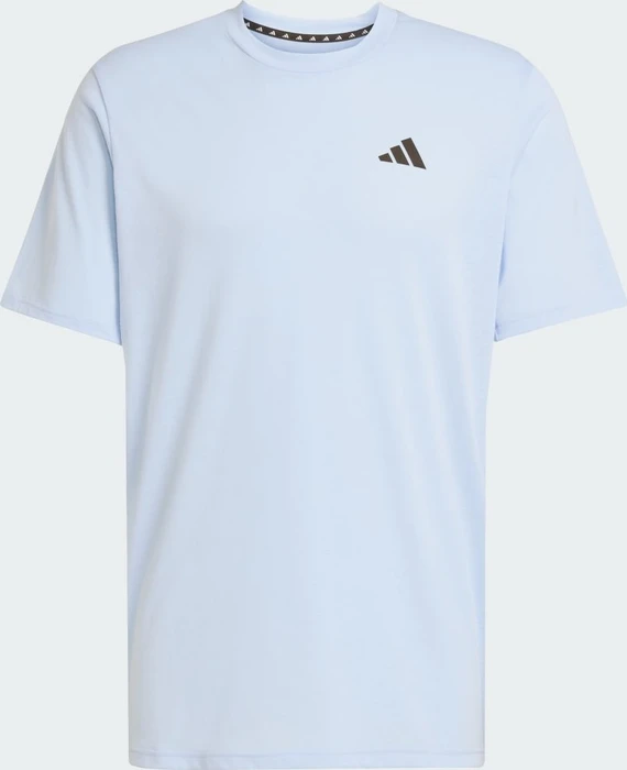 adidas Train Essentials Feelready Laufshirt kurzarm glow blue/black (Herren)