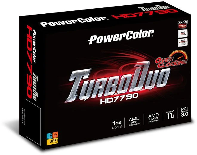 PowerColor Radeon HD 7790 TurboDuo OC, 1GB GDDR5, 2x DVI, HDMI, DP