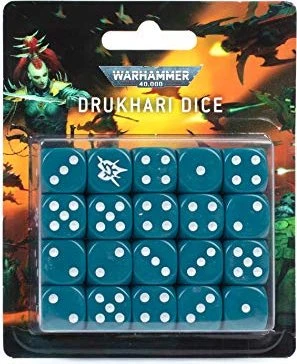 Games Workshop Warhammer 40.000 - Würfelset: Drukhari