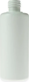 DRAK-Aquaristik Zylindrische Rundflasche aus HDPE, RD18-Gewinde, 100ml, weiß