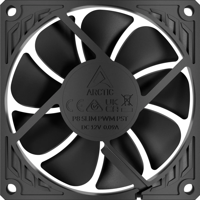 ARCTIC P8 Slim PWM PST schwarz, 80mm