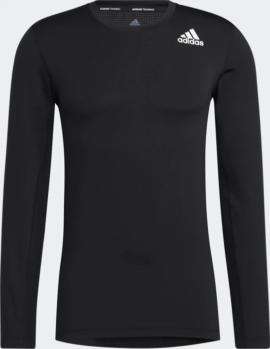 adidas Techfit Compression Kompressionsshirt langarm schwarz (Herren)