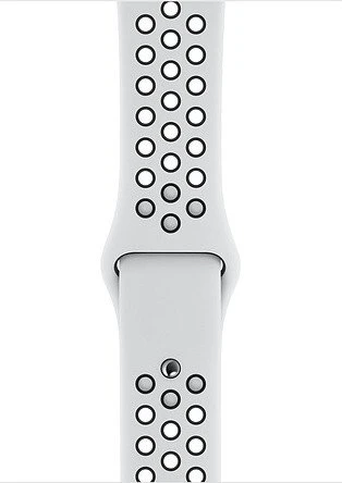 Apple Nike Sportarmband S/M und M/L für Apple Watch 44mm Platinum/schwarz