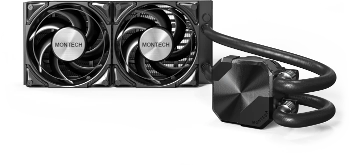 Montech HyperFlow Silent 240 Black, schwarz