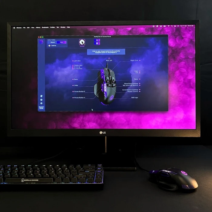 Swiftpoint Tracer RGB Gaming Mouse, schwarz, USB