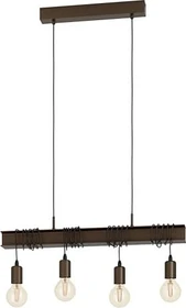 Eglo Townshend 4 Pendelleuchte 4-flammig antik braun