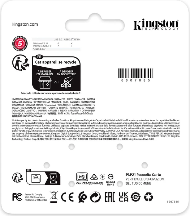 Kingston DataTraveler SE9 G3 64GB dark nickel, USB-A, USB 3.2 Gen 1×1