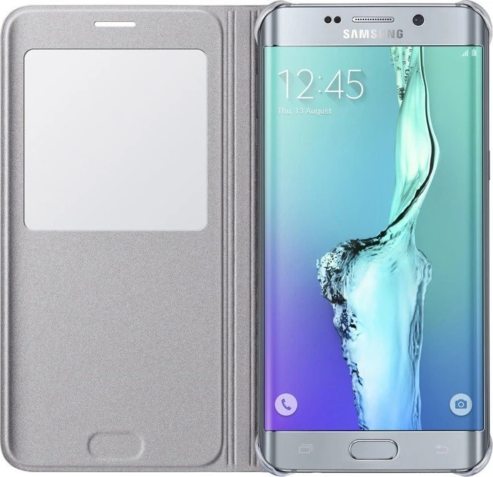 Samsung S-View Cover für Galaxy S6 Edge+ silber