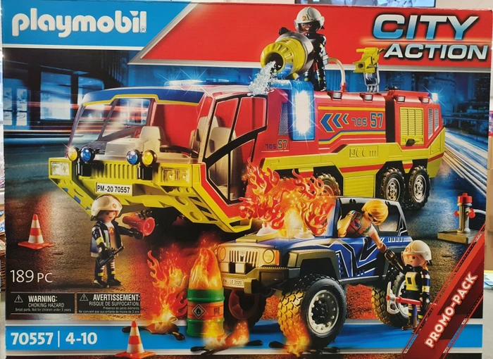 playmobil City Action Feuerwehreinsatz mit Löschfahrzeug