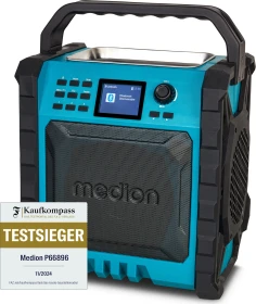 Medion Life P66869 Akku-/Elektro-Baustellenradio/Ladegerät inkl. Akku 2.55Ah