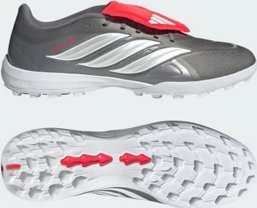 adidas Predator League Fold-Over Tongue TF iron metallic/zero metalic/lucid red
