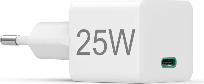 Hama Schnellladegerät USB-C PD/Qualcomm Mini-Ladegerät 25W weiß